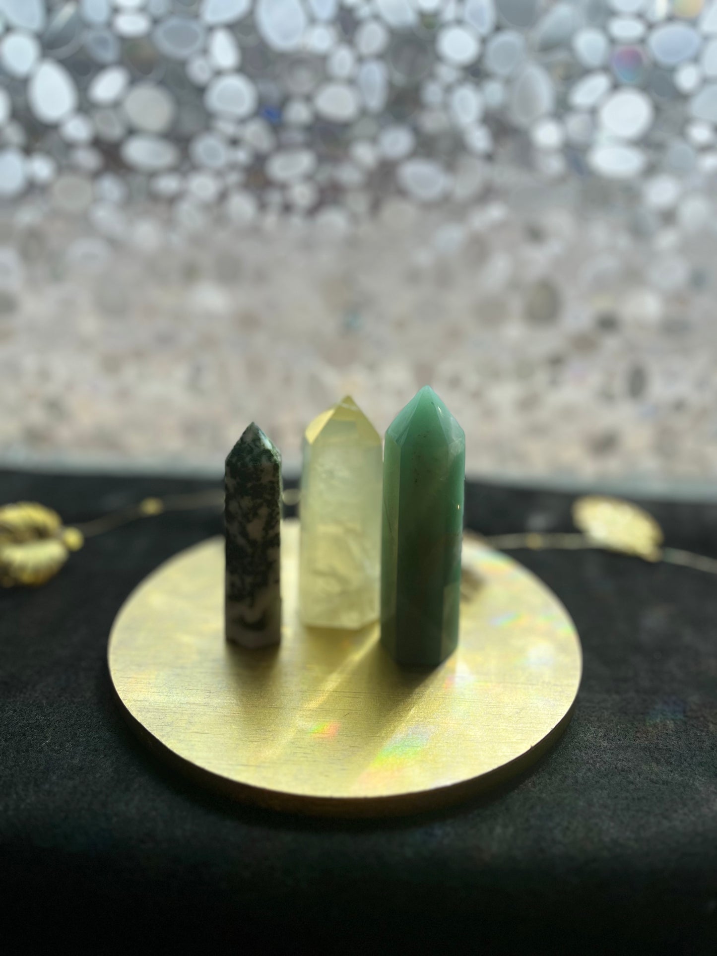 Manifesting Abundance Bundle (Citrine, Green Aventurine & Moss Agate Towers)