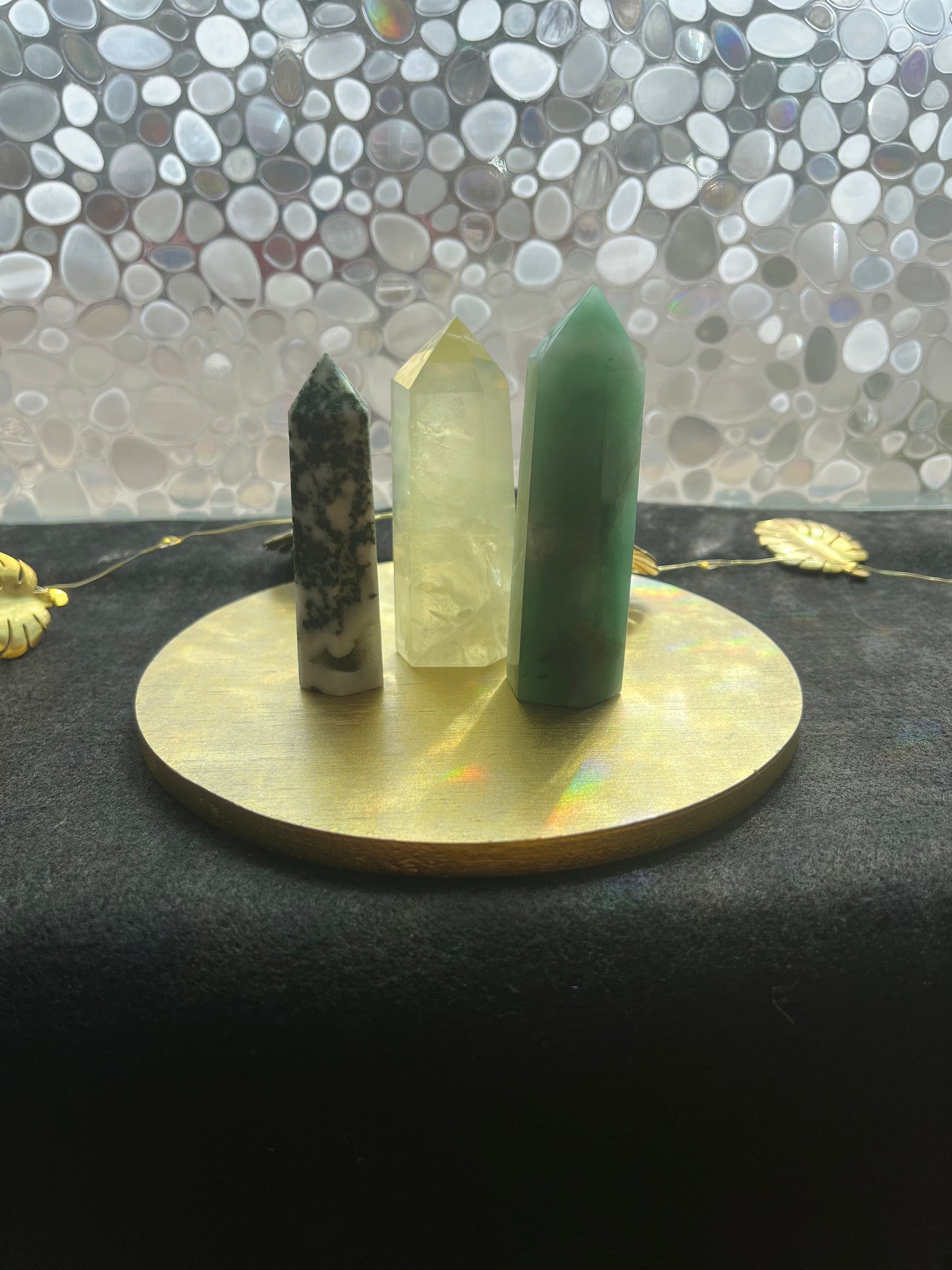 Manifesting Abundance Bundle (Citrine, Green Aventurine & Moss Agate Towers)