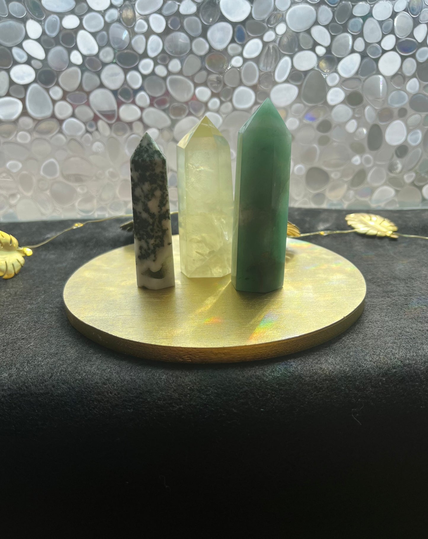 Manifesting Abundance Bundle (Citrine, Green Aventurine & Moss Agate Towers)