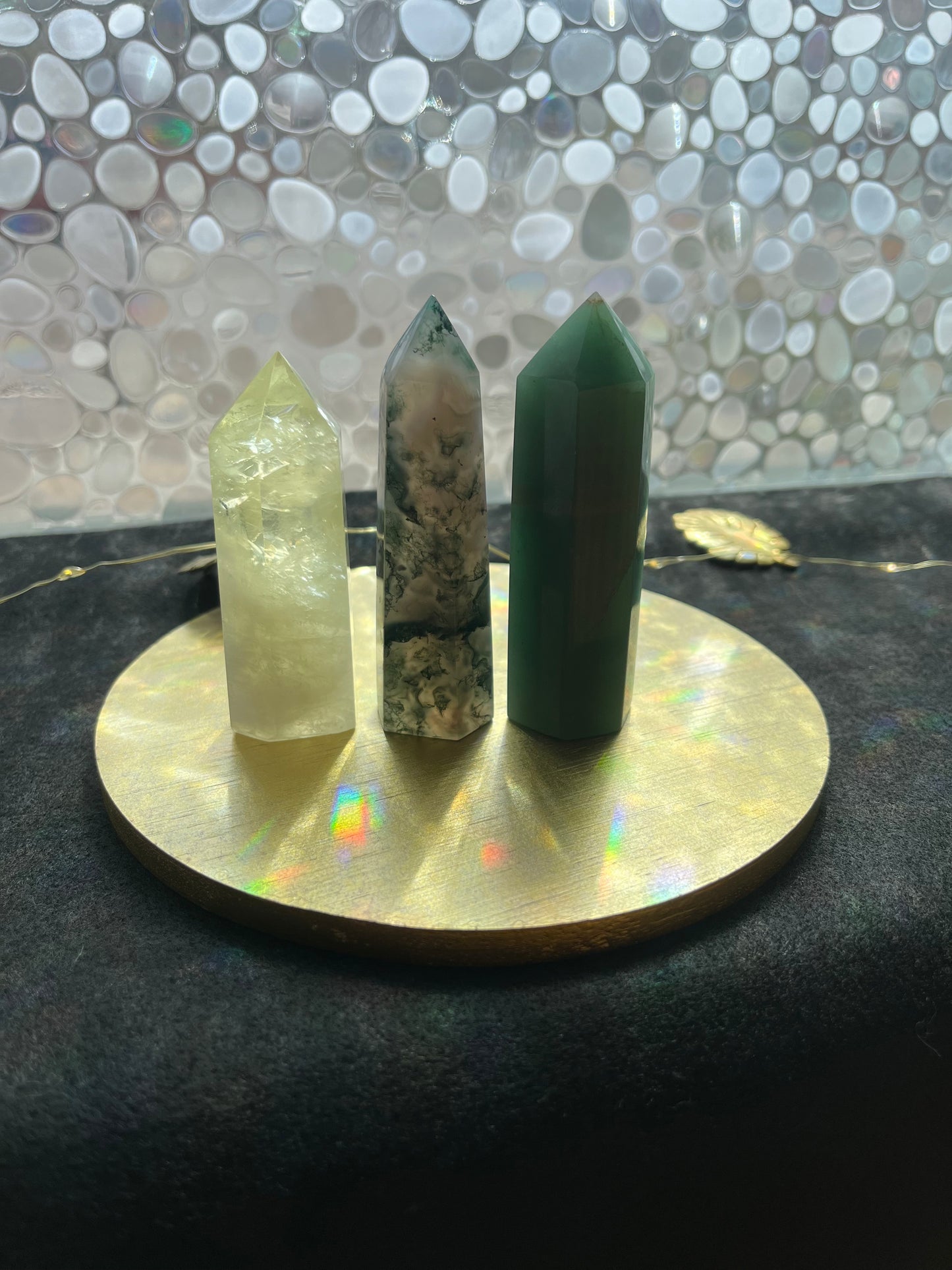 Manifesting Abundance Bundle (Citrine, Green Aventurine & Moss Agate Towers)