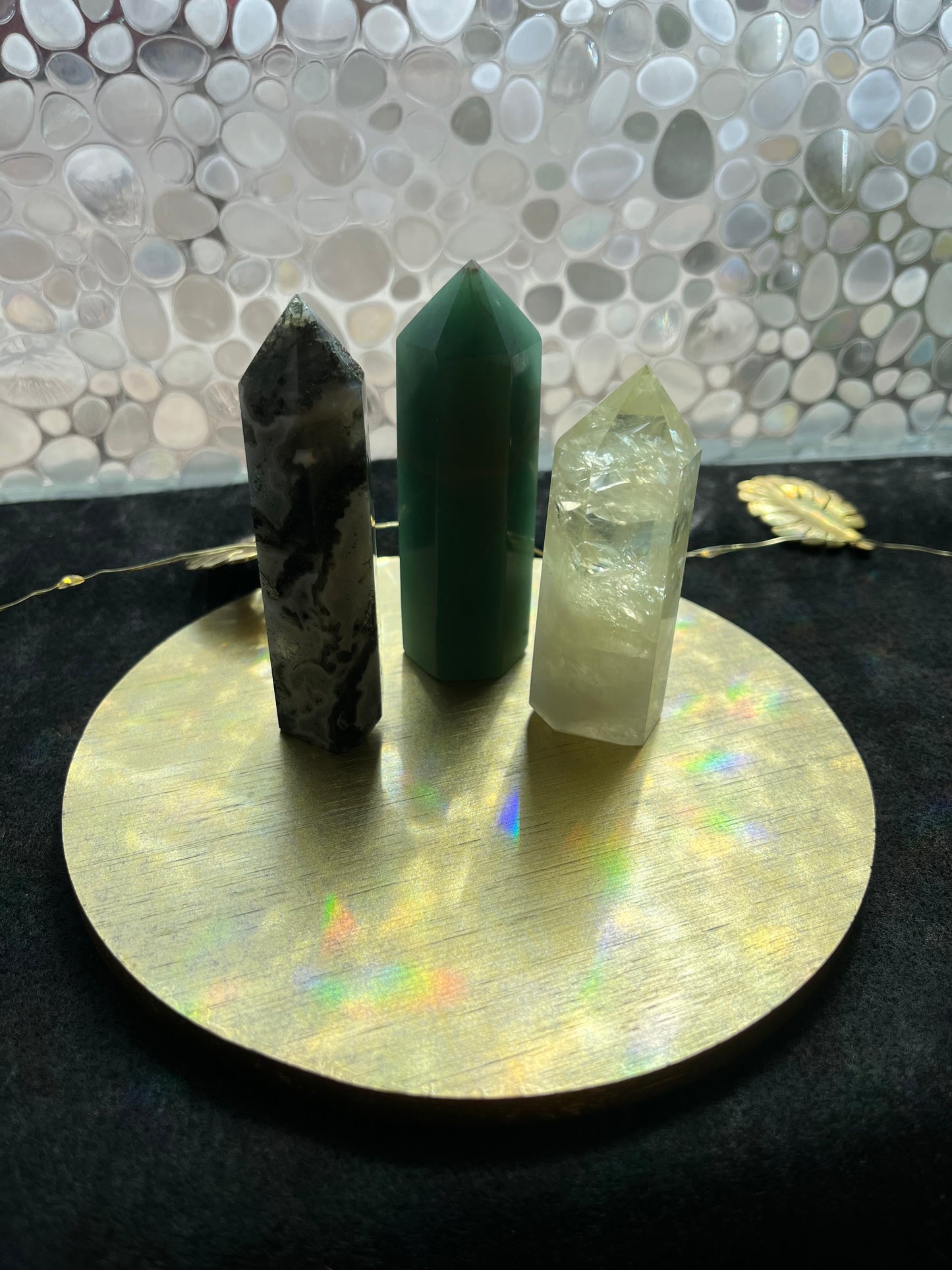 Manifesting Abundance Bundle (Citrine, Green Aventurine & Moss Agate Towers)