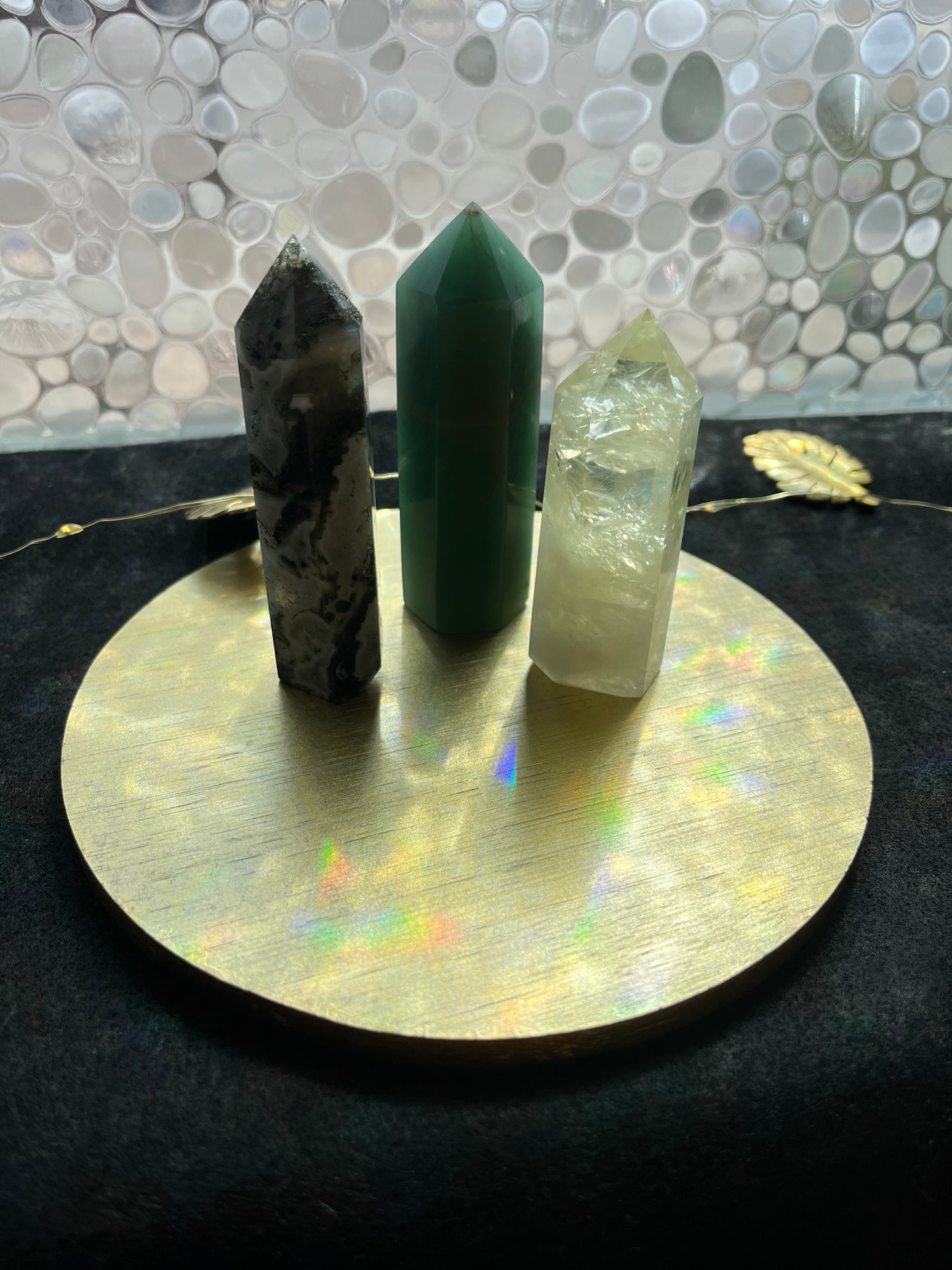 Manifesting Abundance Bundle (Citrine, Green Aventurine & Moss Agate Towers)